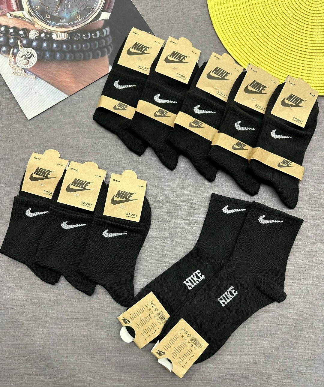 носки мужские найк средней длины 10 пар nike,носки мужские 10 пар nike,комплект носки мужские,мужские носки,носки мужские спортивные