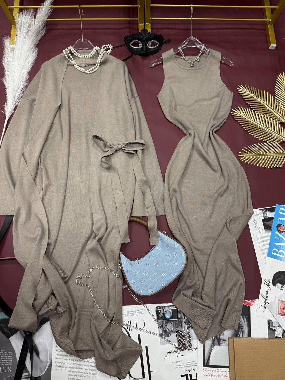 трикотажное платье,платье теплое,платье,платье длинное