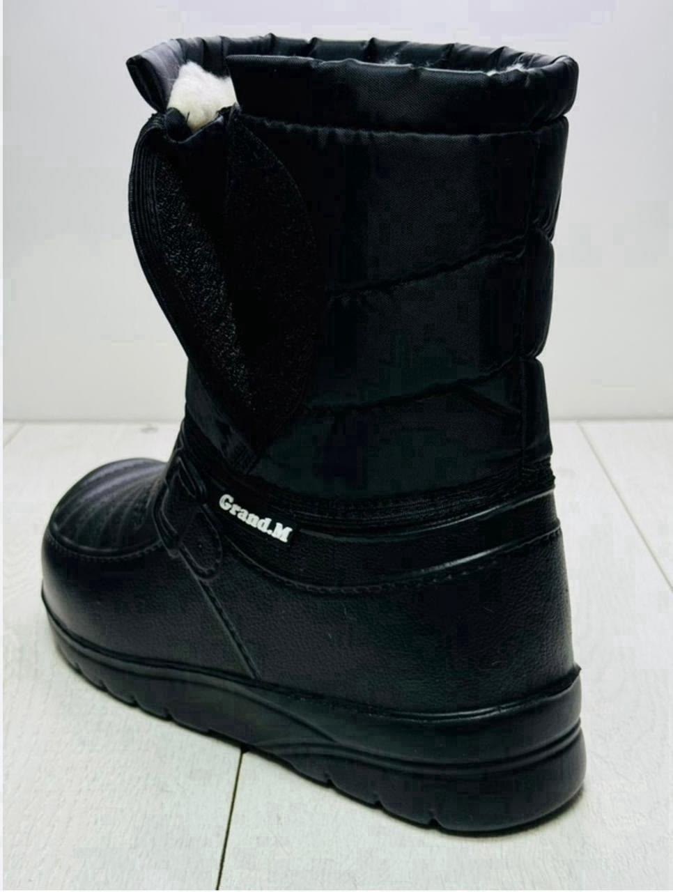 сапоги резиновые мужские зимние эва,мужские дутики,дутики мужские зимни,сапоги мужские дутые эва аляска барс арт.д-014 черный,зимние сапоги эва мужские с железным подноском