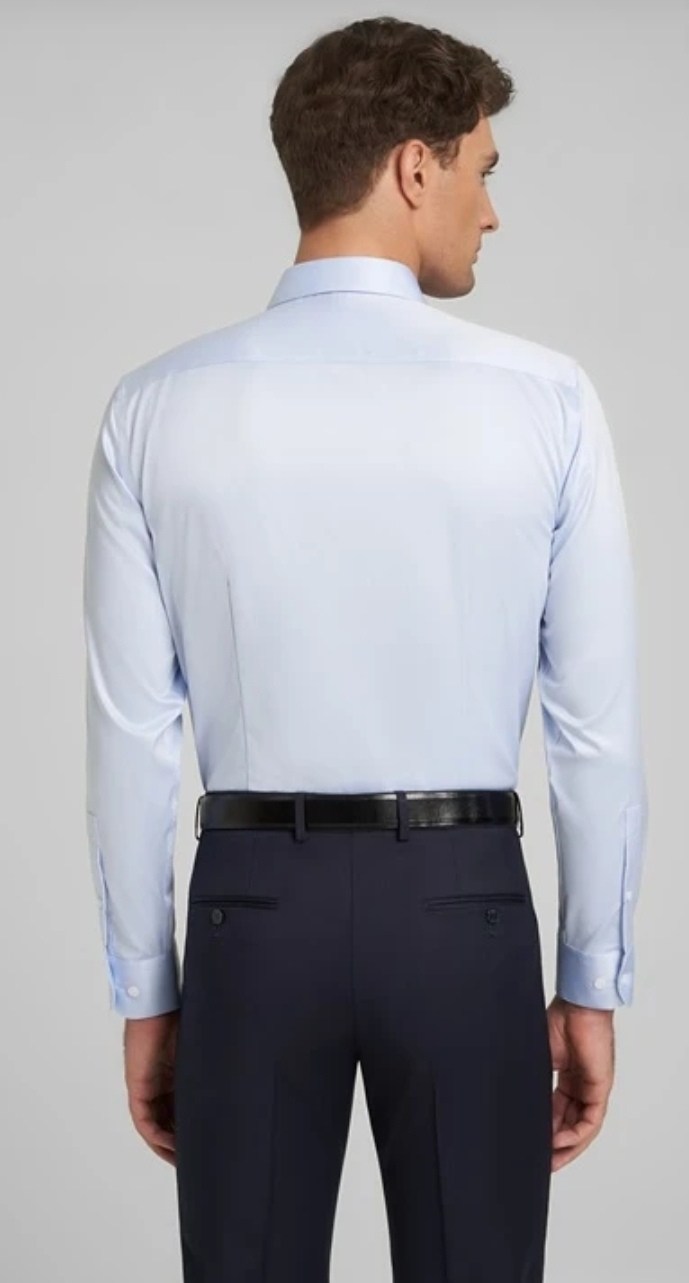 классическая рубашка,рубашка henderson super slim fit,голубая рубашка,модная мужская рубашка,рубашка