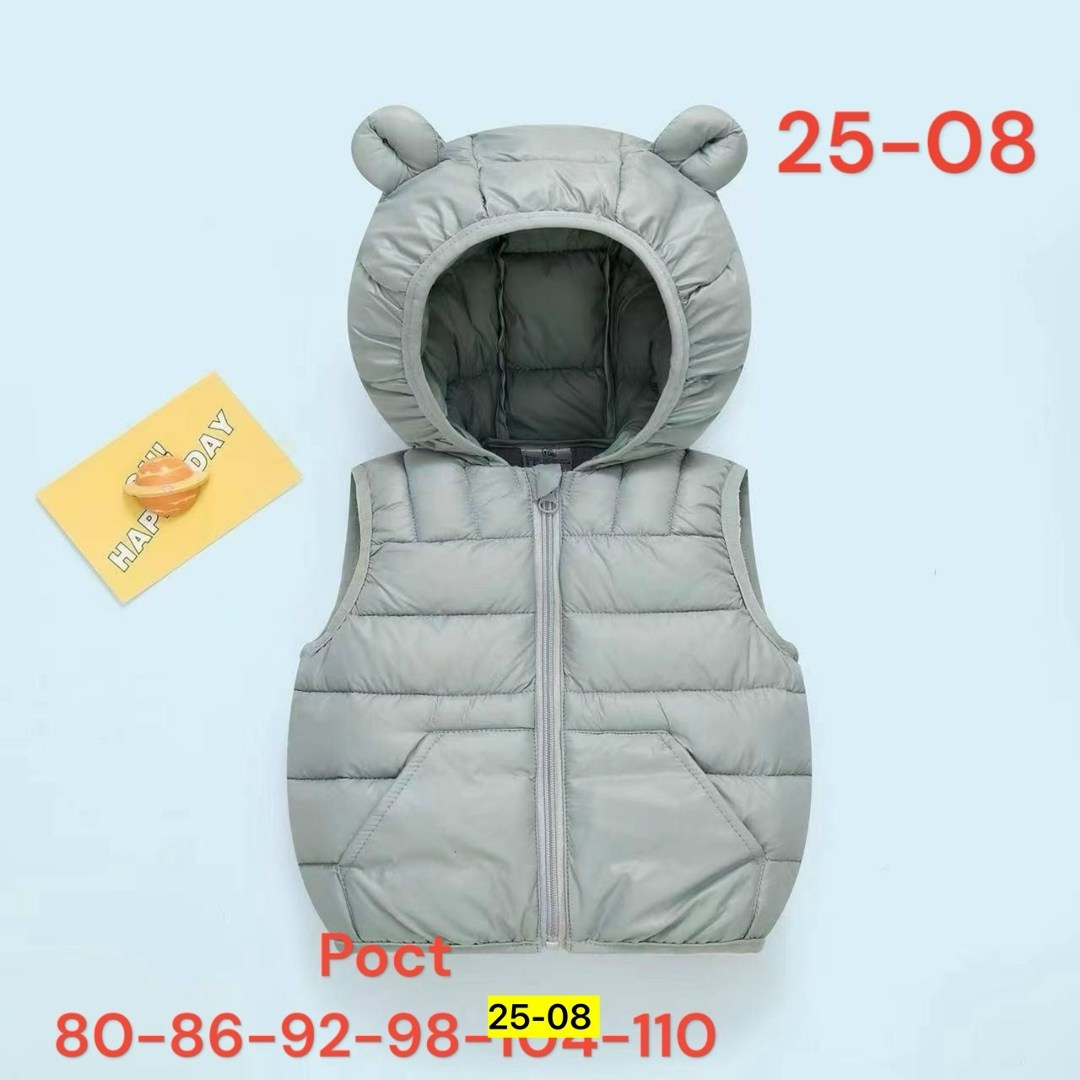 жилет детский утепленный демисезонный,жилетка детская,детский жилет,жилет для малыша,феста жилетка детская