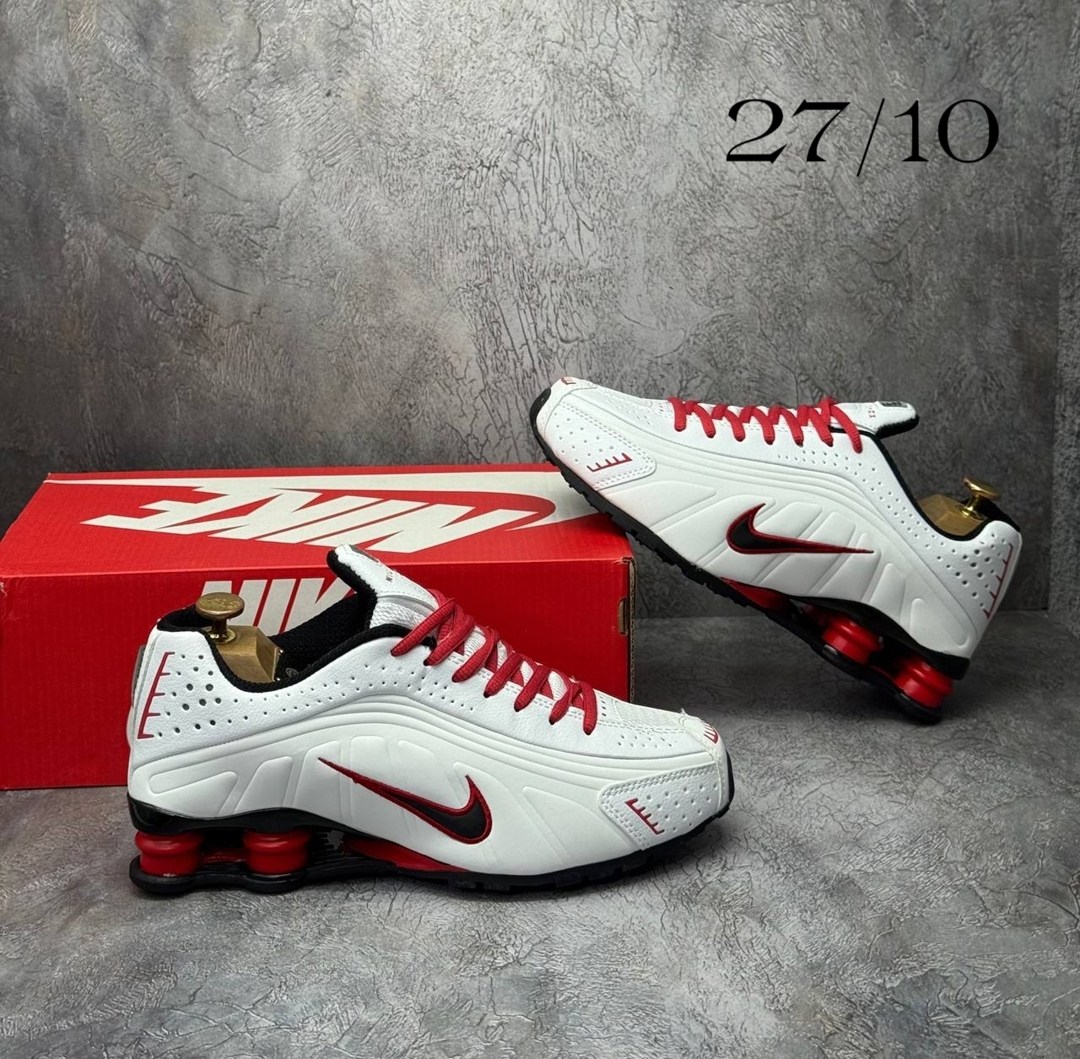 кроссовки,nike shox,найк шокс красно белые,кроссовки nike shox,nike shox r 4