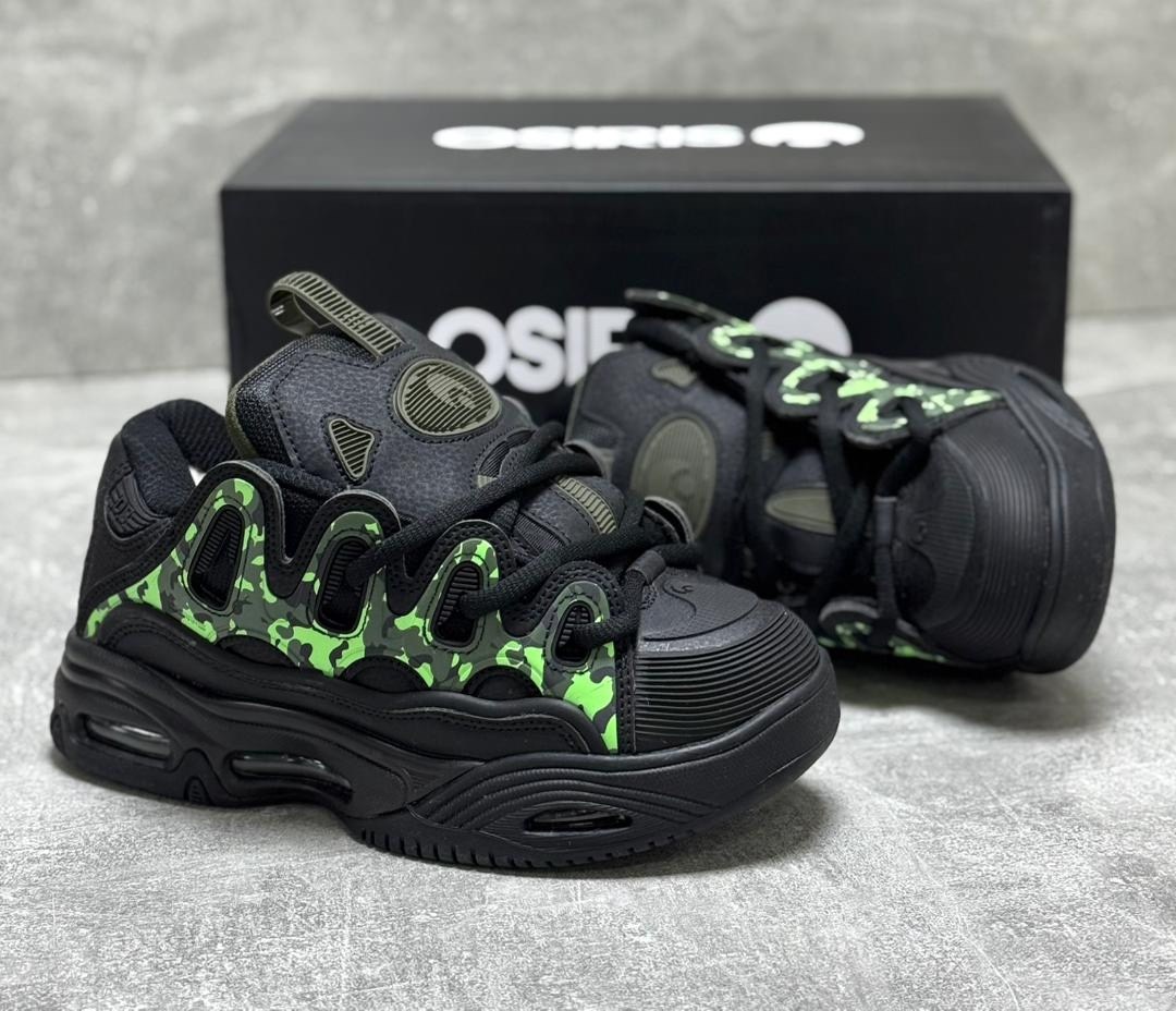 osiris d3 2001,osiris d3 2001 black green,кроссовки осирис,osiris d3 2001 green/dip,кроссовки osiris