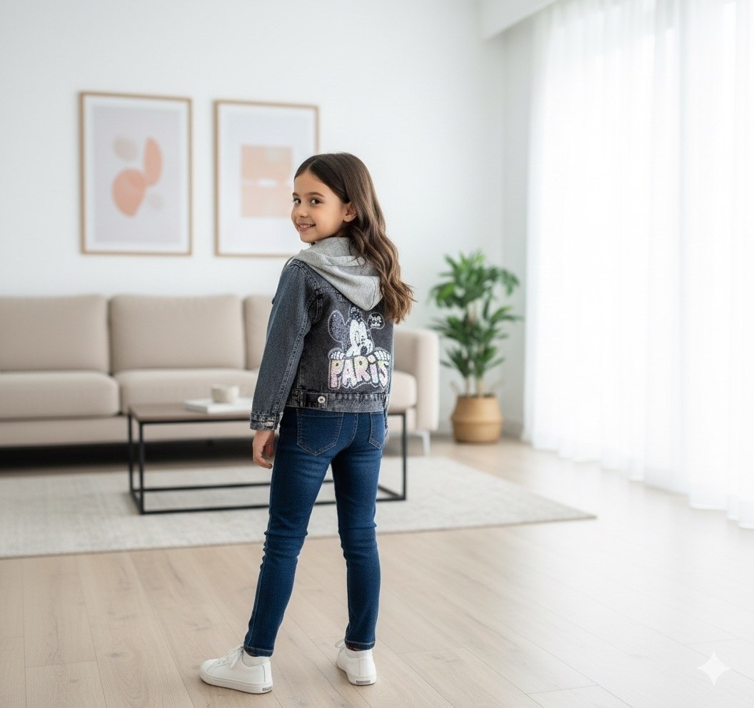 джинсовая куртка,куртка джинсовая jeans fashion микки маус,джинсовая куртка для девочек,джинсовая куртка женская с микки маусом,джинсовая куртка с капюшоном