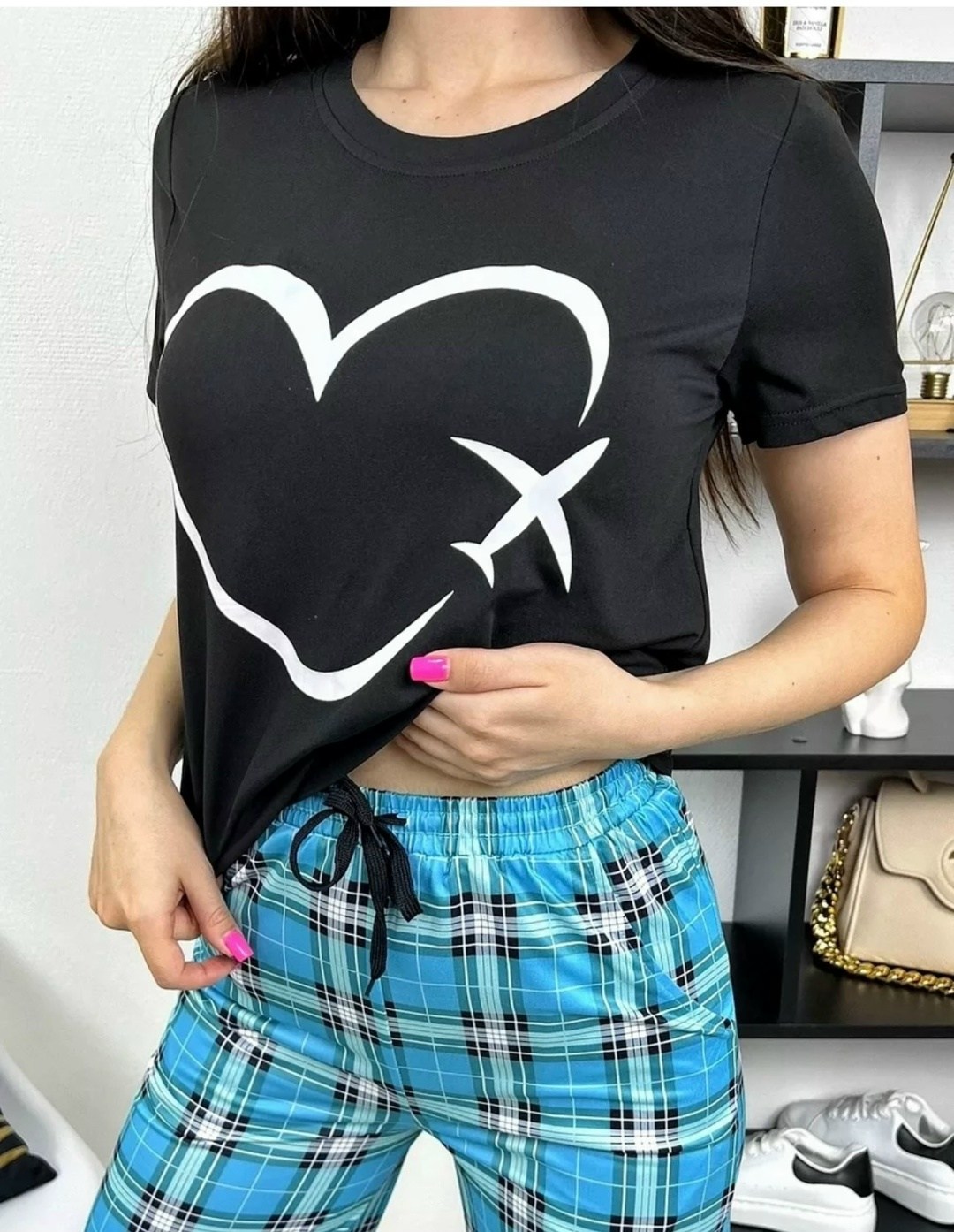 женская пижама,домашняя одежда женская,костюм пижама с брюками,женский домашний костюм,женская пижама комплект