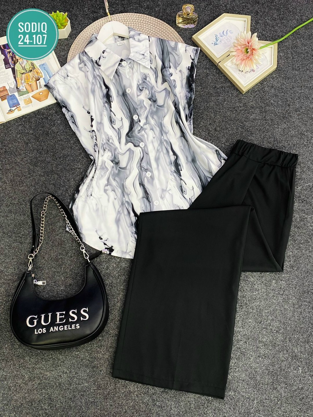 костюм женский атласный,костюм с брюками,женский брючный костюм,костюм с брюками палаццо