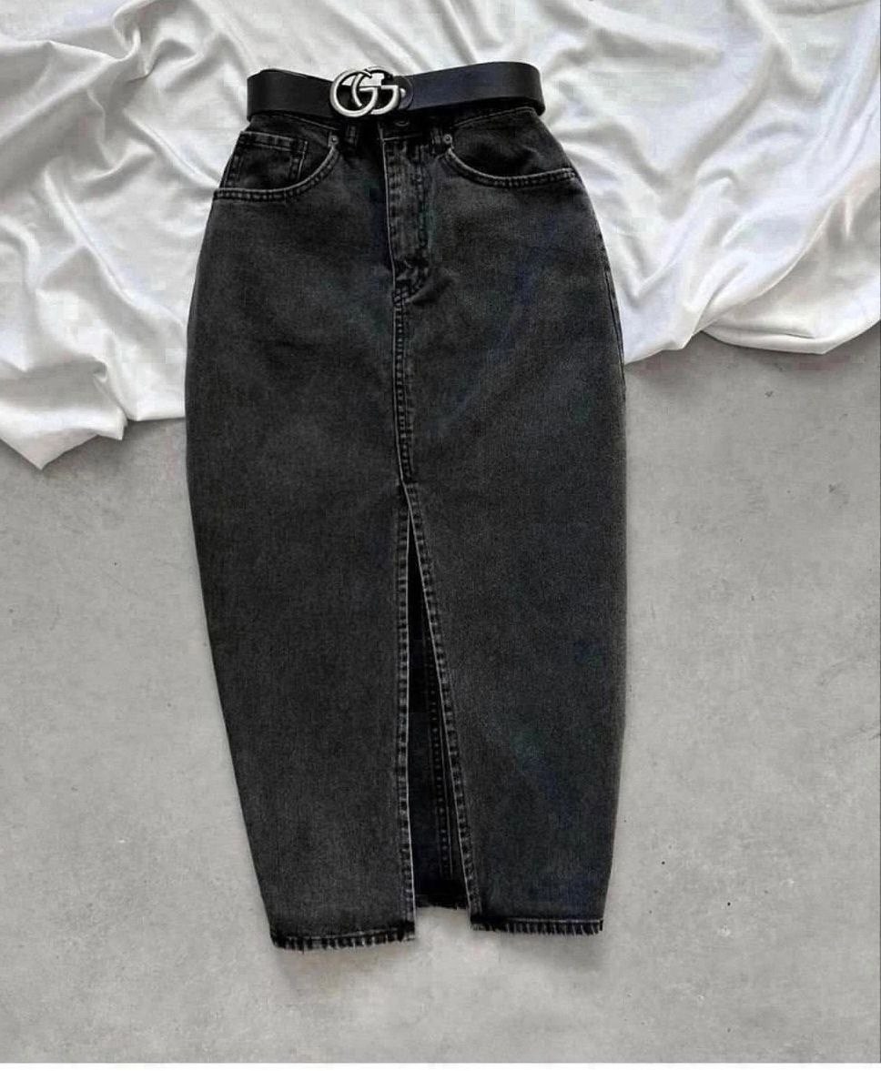 юбка джинс,джинсовая юбка,длинная джинсовая юбка,джинсовая юбка миди с разрезом,юбка женская