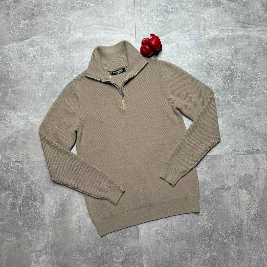 бежевый джемпер,свитер с воротником,бежевый свитер,мужские свитера,мужская кофта