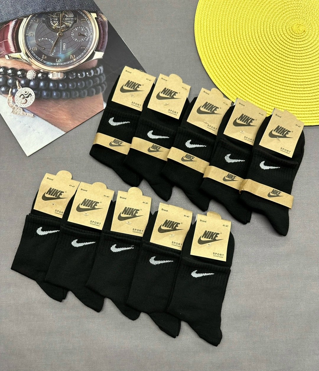 носки мужские найк средней длины 10 пар nike,носки мужские 10 пар nike,комплект носки мужские,мужские носки,носки мужские спортивные