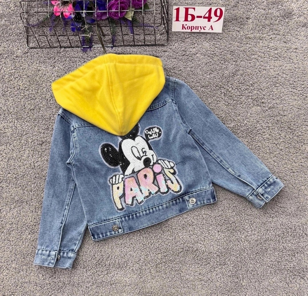 джинсовая куртка,куртка джинсовая jeans fashion микки маус,джинсовая куртка для девочек,джинсовая куртка женская с микки маусом,джинсовая куртка с капюшоном