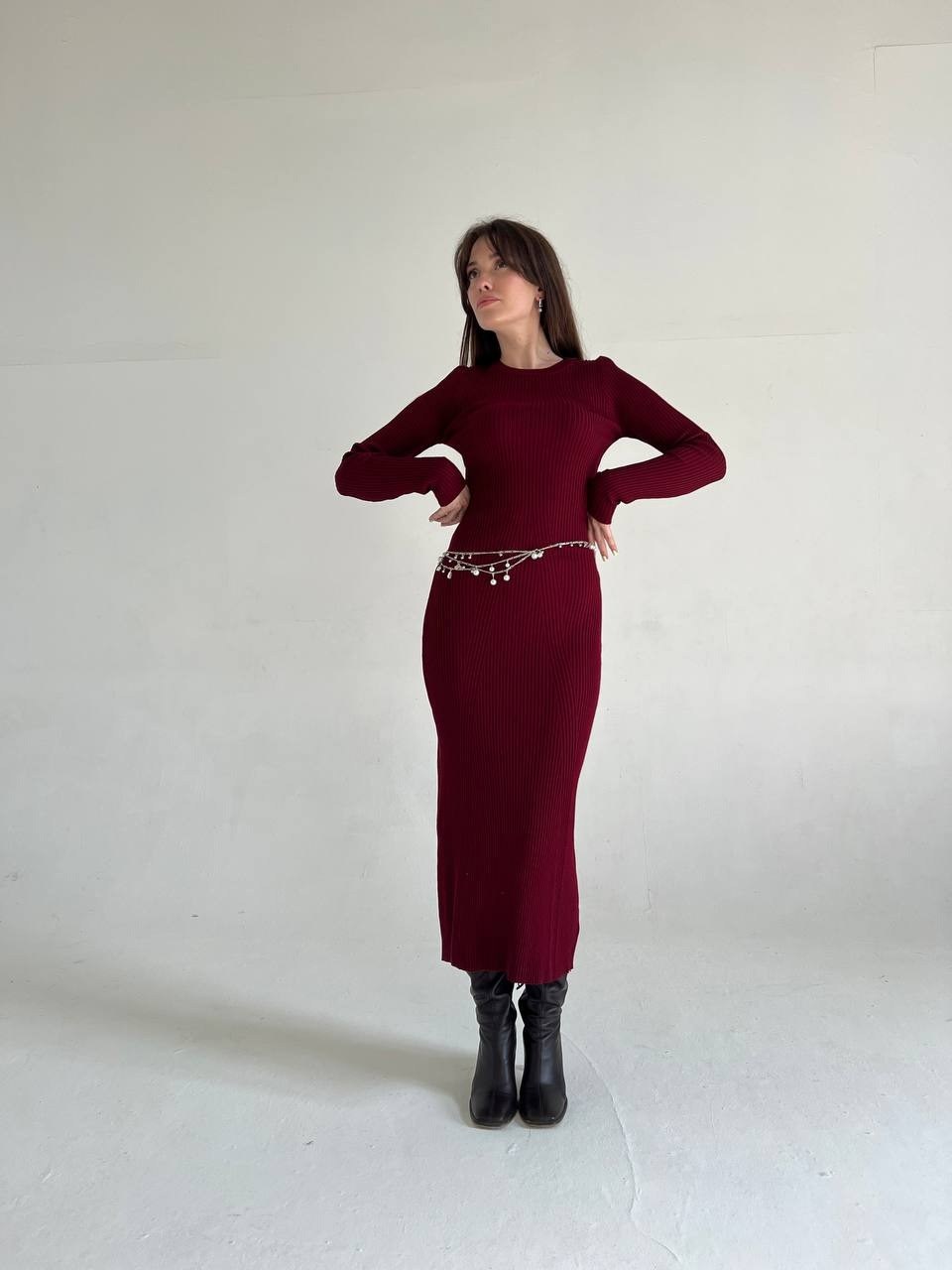 платье вязаное,трикотажное платье,платье лапша,платье бордовое,платье женское вечернее лапша