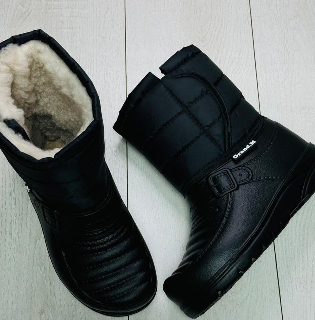 сапоги резиновые мужские зимние эва,мужские дутики,дутики мужские зимни,сапоги мужские дутые эва аляска барс арт.д-014 черный,зимние сапоги эва мужские с железным подноском