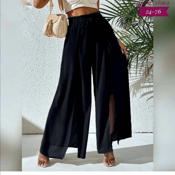 женские широкие брюки,брюки с широкими штанинами,шифоновые брюки палаццо,летние брюки,широкие брюки