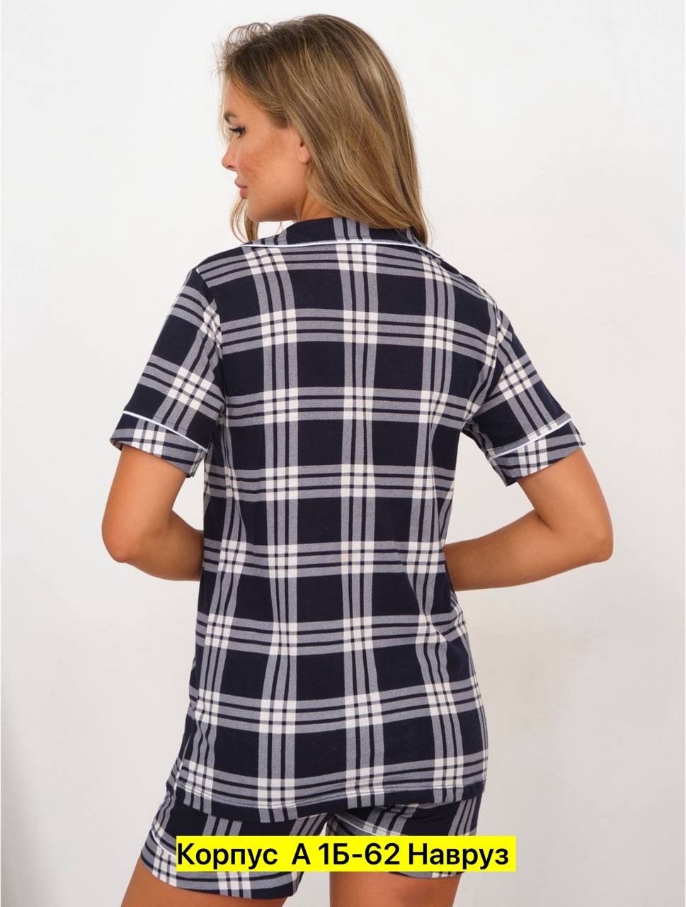пижама женская,женская пижама с шортами,пижама в клетку,домашняя одежда пижама,пижама с рубашкой