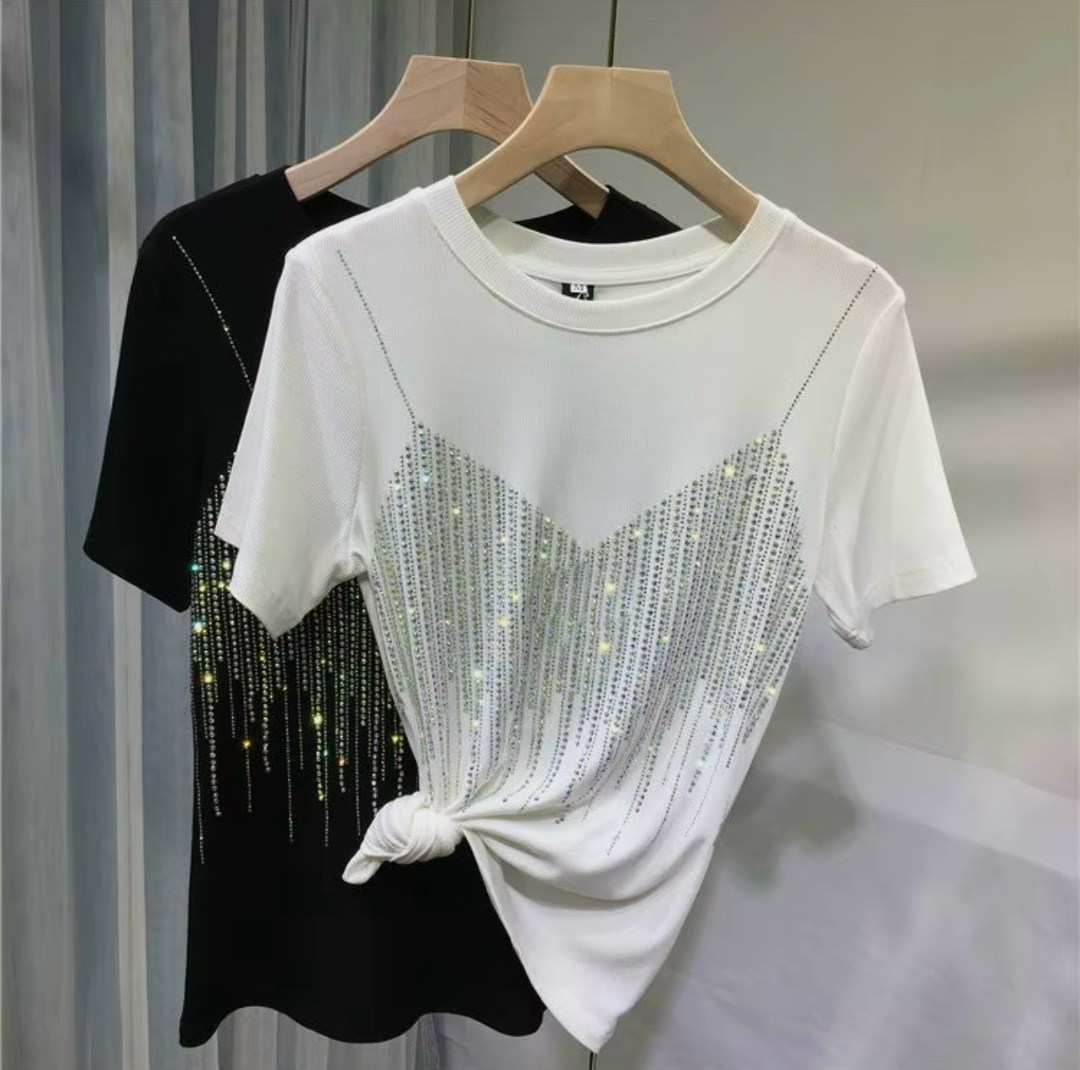 футболки женские модные,футболка женская со стразами,женская футболка оверсайз со стразами,футболка оверсайз со стразам,женская свободная футболка