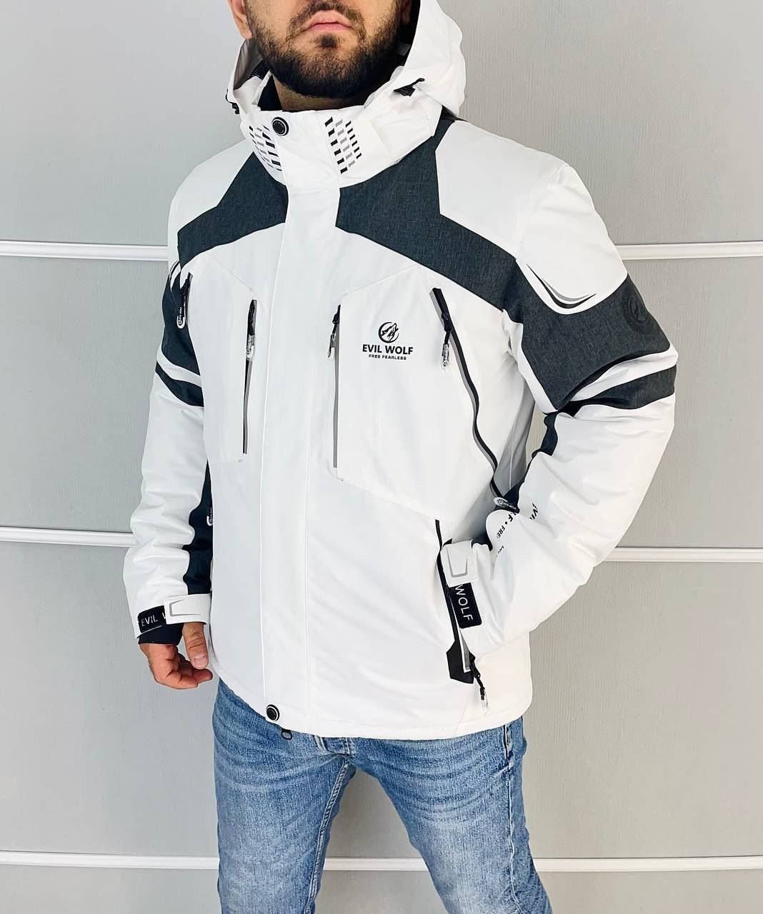 мужская зимняя горнолыжная куртка evil wolf,горнолыжная куртка evil wolf,зимняя горнолыжная куртка evil wolf,горнолыжная куртка,костюмы горнолыжные