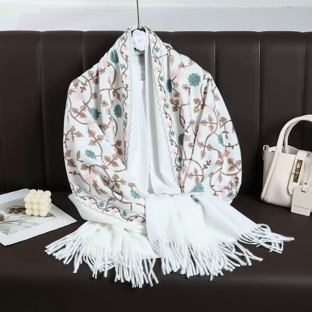 женские кашемировые шарфы,шарфы для женщин,женский шарф,теплые шарфы,шарф с цветами