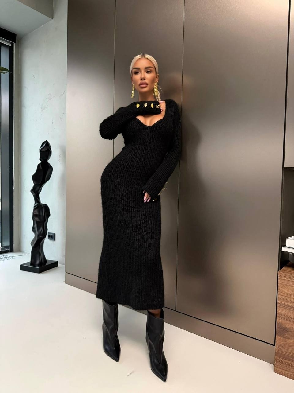 платье лапша,трикотажное платье лапша,женская платья лапша,платье лапша облегающее,черное платье лапша