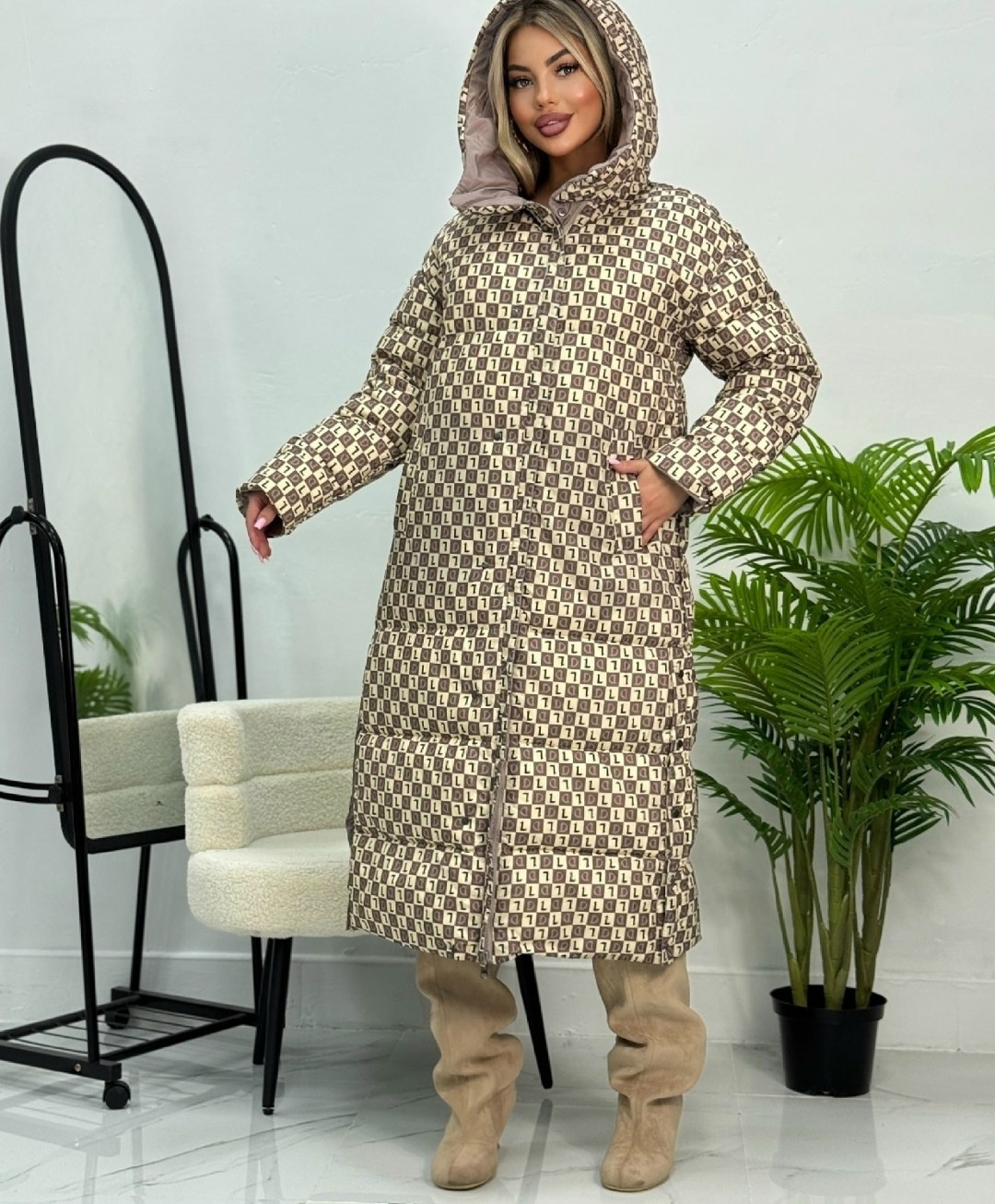 пуховик двусторонний,стильные пуховики,пальто на синтепоне,пуховик двухсторонний,пуховик пальто