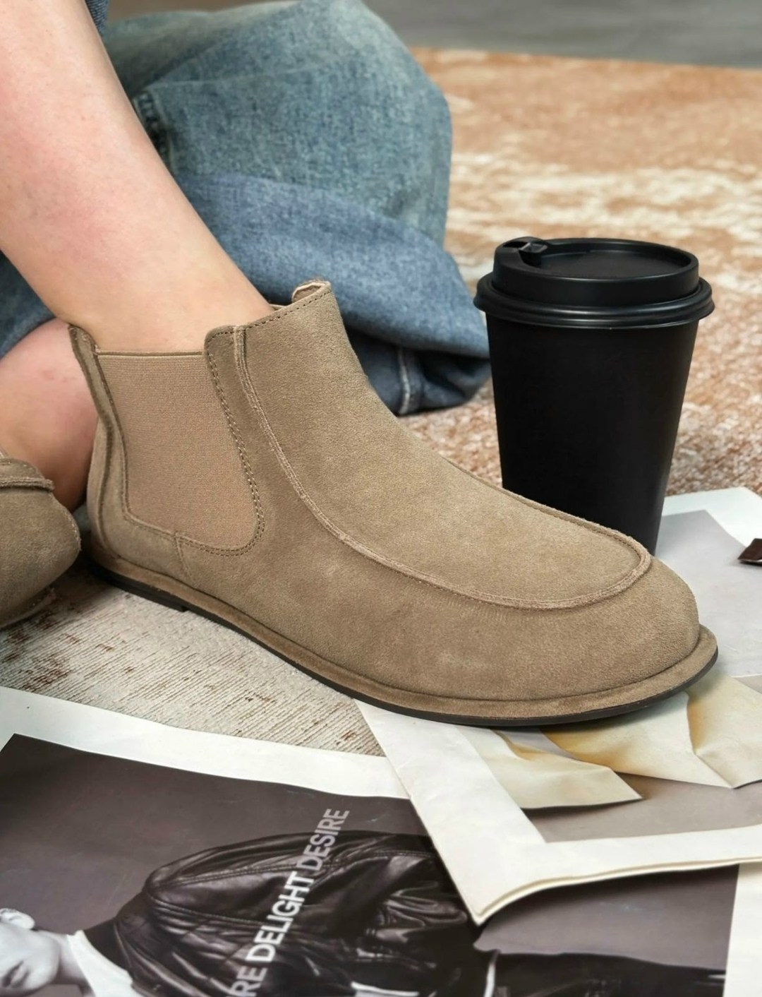 замшевые ботинки,ботинки женские из натуральной замши,,женская ,натуральная замша