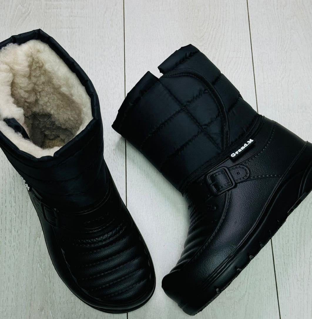 сапоги резиновые мужские зимние эва,мужские дутики,дутики мужские зимни,сапоги мужские дутые эва аляска барс арт.д-014 черный,зимние сапоги эва мужские с железным подноском