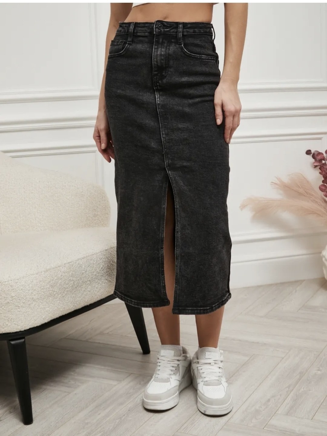 джинсовая юбка,юбка джинсовая миди с разрезом,юбка женская,юбка джинсовая длинная с разрезом,юбка