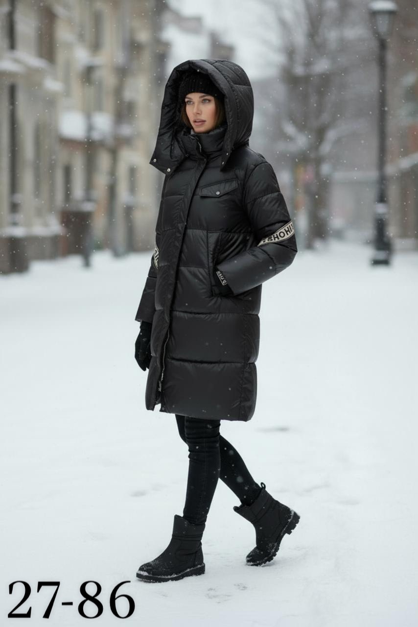 женские пуховики,пуховик удлиненный,пуховик,зимние куртки,женский зимний длинный пуховик с капюшоном