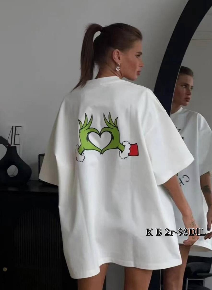 футболка оверсайз с,женская футболка оверсайз,футболка женская оверсайз в стиле,футболка оверсайз новогодняя,белая оверсайз футболка
