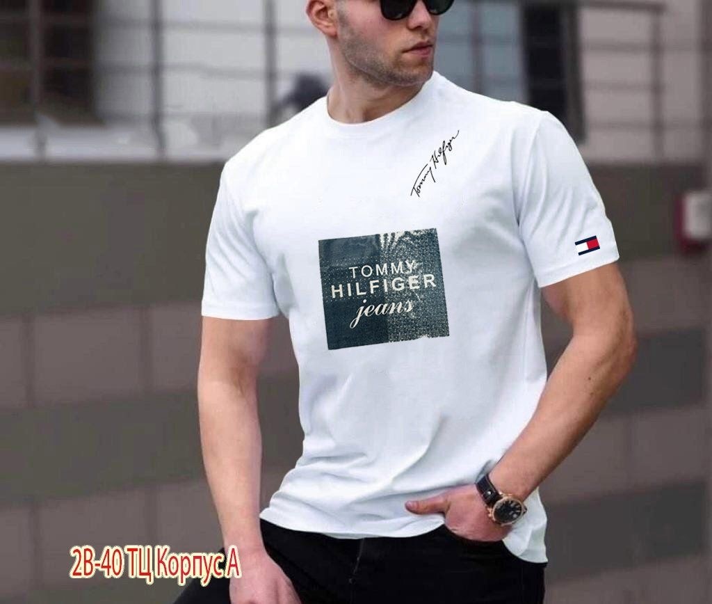 футболки для мужчин,футболка мужская,футболка томми хилфигер мужские белая,белая футболка мужская,футболка томми хилфигер мужские