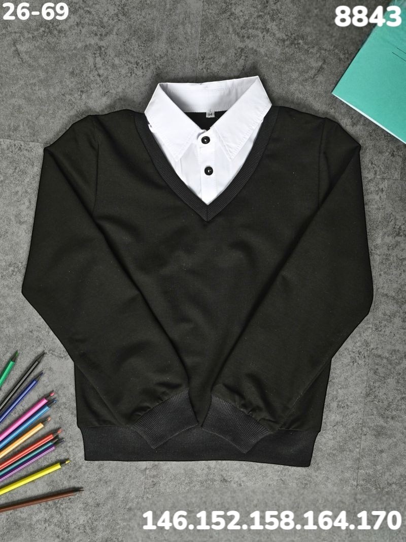 детская кофта,школьная кофта,джемпер школьный,джемпер обманка для мальчиков