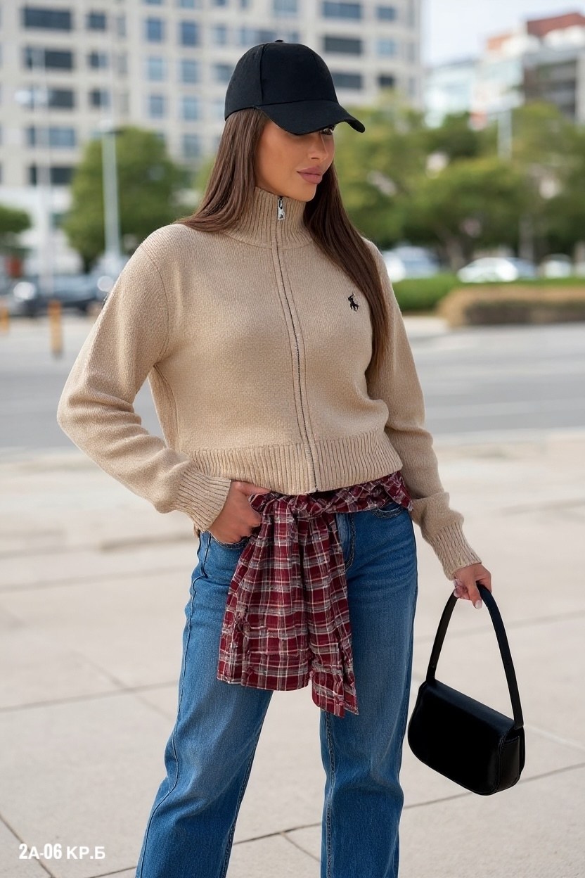 стильная кофта,женская кофта,свитера женские,кофта на молнии,коричневый кардиган