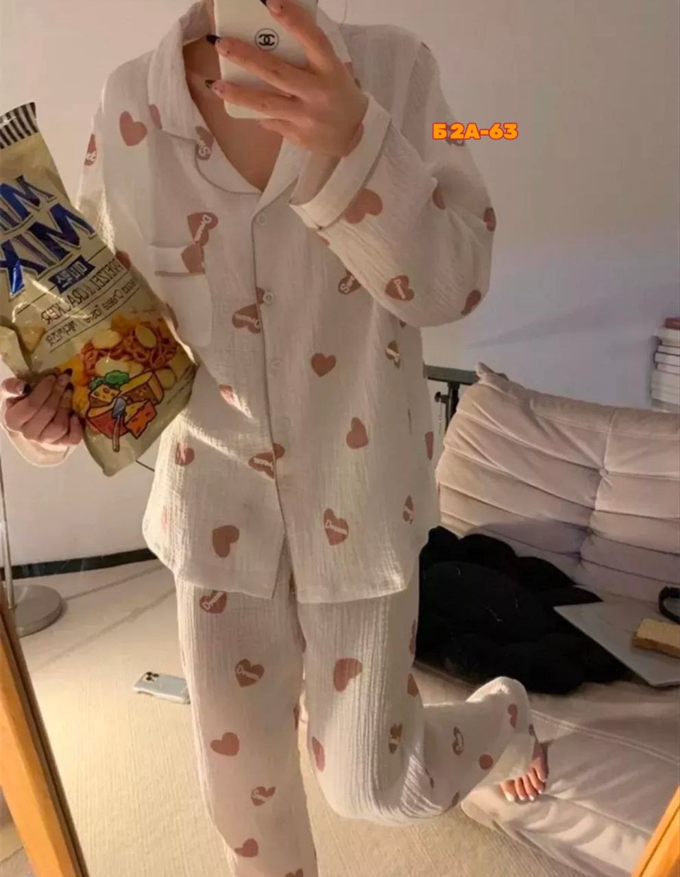 женская пижама,хлопковая пижама,пижам,комплект пижама,пижама комплект с сердечками