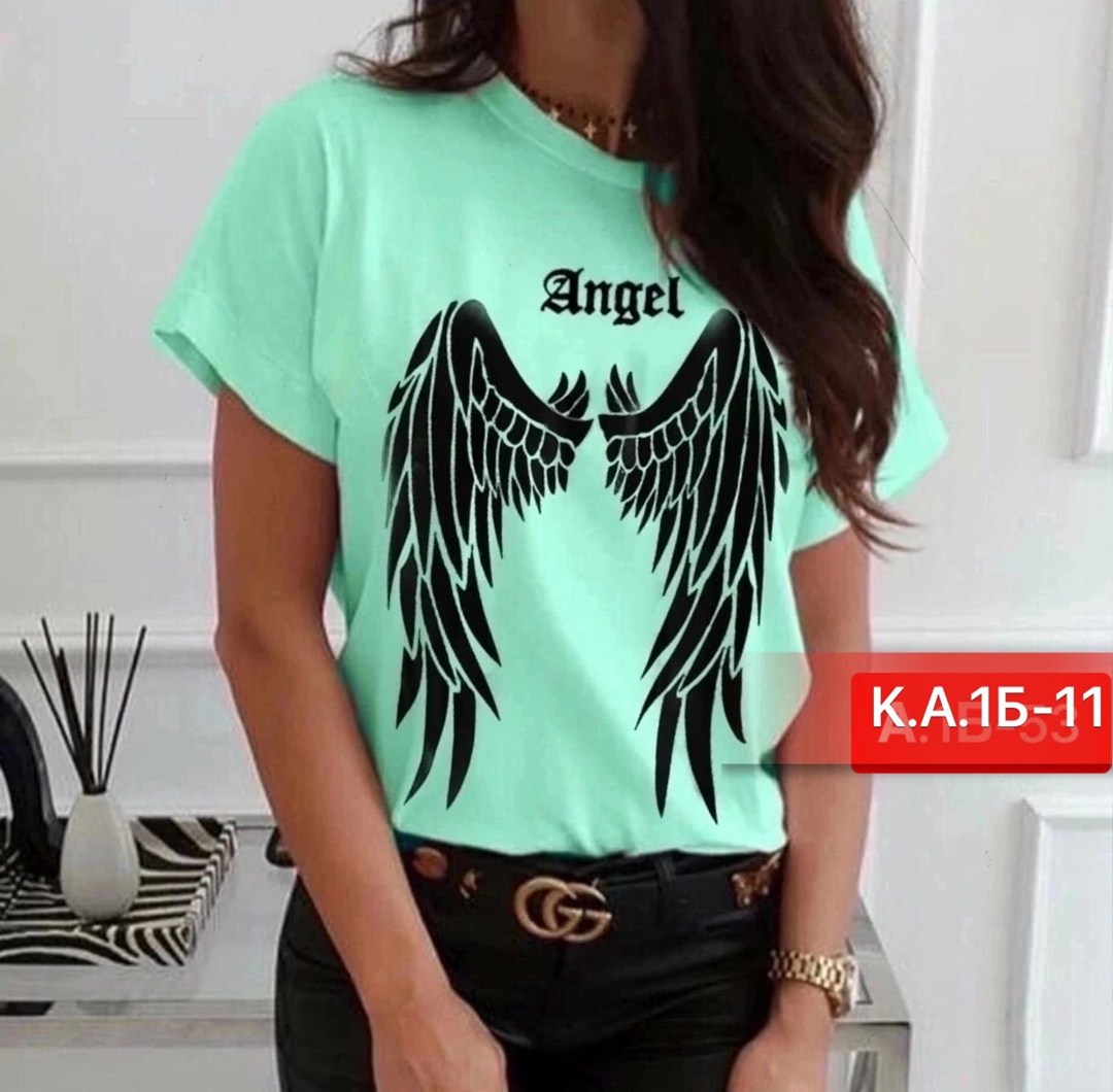 футболка женская,мятная футболка женская,женская повседневная футболка,футболка футболка женская,футболка