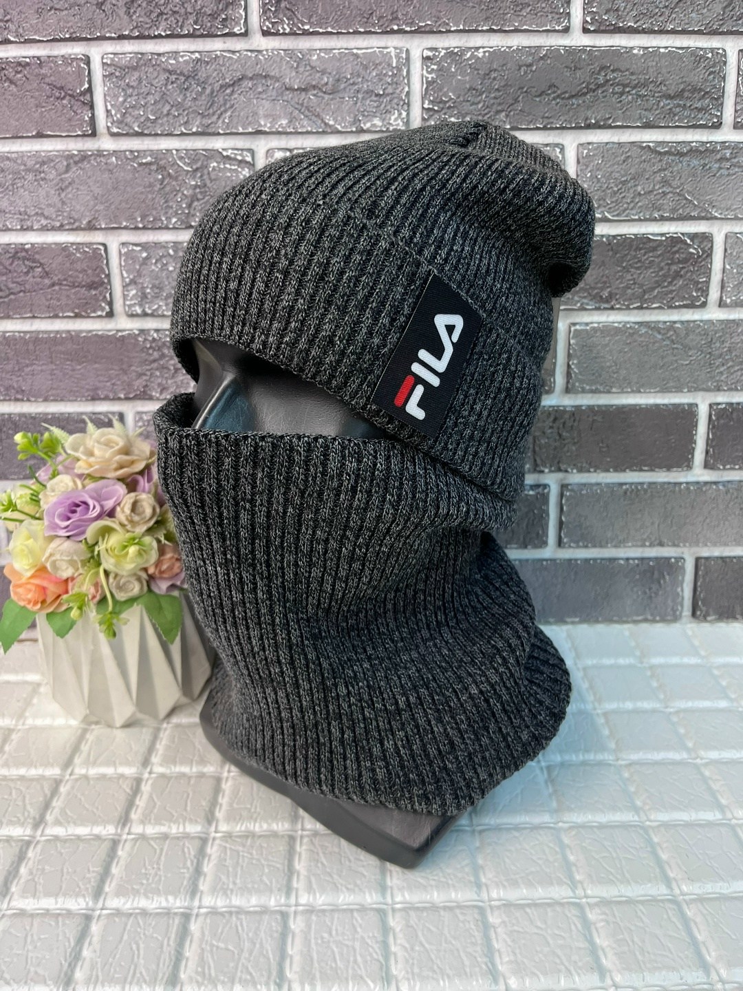 шапка и снуд,зимняя шапка и снуд,комплект шапка и снуд,комплект мужская шапка и снуд,шапка и снуд для мужчин