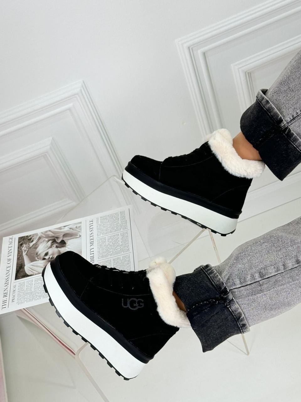 ,зимняя женская ,кроссовки женские зимние,кроссовки ugg из натуральной замши,кроссовки замша