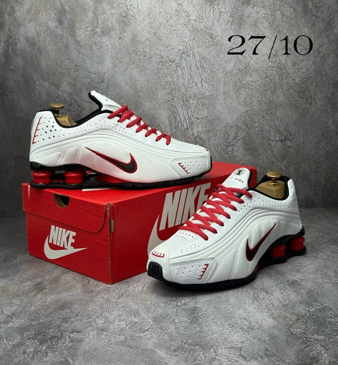 кроссовки,nike shox,найк шокс красно белые,кроссовки nike shox,nike shox r 4
