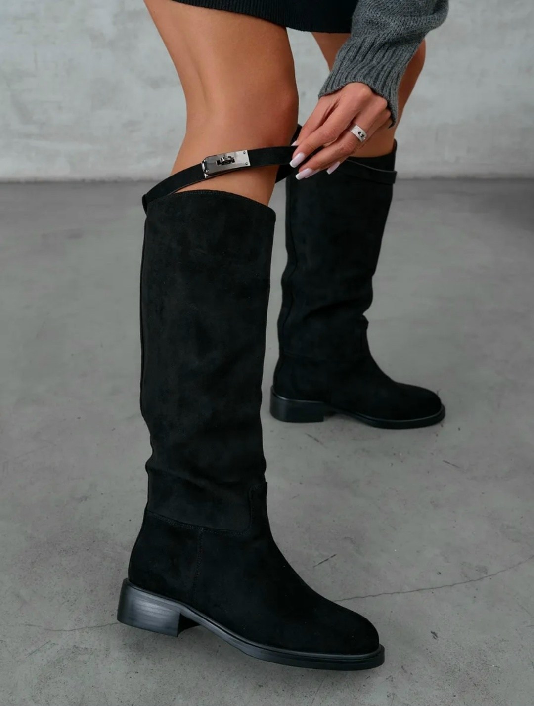 женские сапоги,сапоги,сапоги черные,замшевые сапоги,