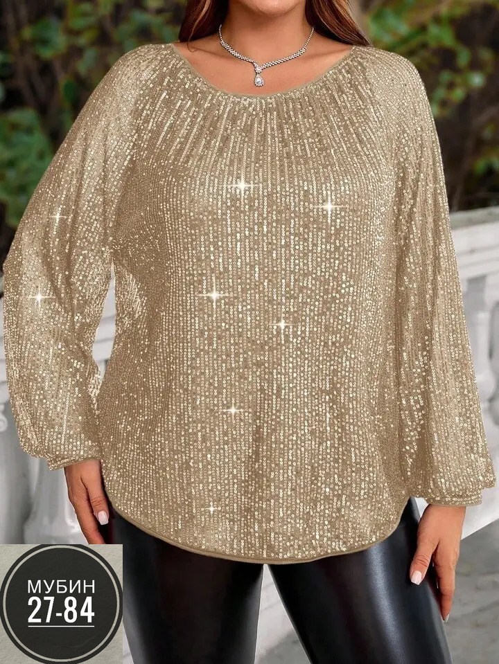 блузка с пайетками,кофта с пайетками,блузка женская,повседневная блузка,джемпер блестящий