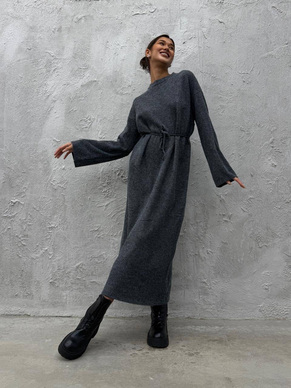 трикотажное платье,платье теплое трикотажное,теплое платье,платье вязаное,шерстяное платье