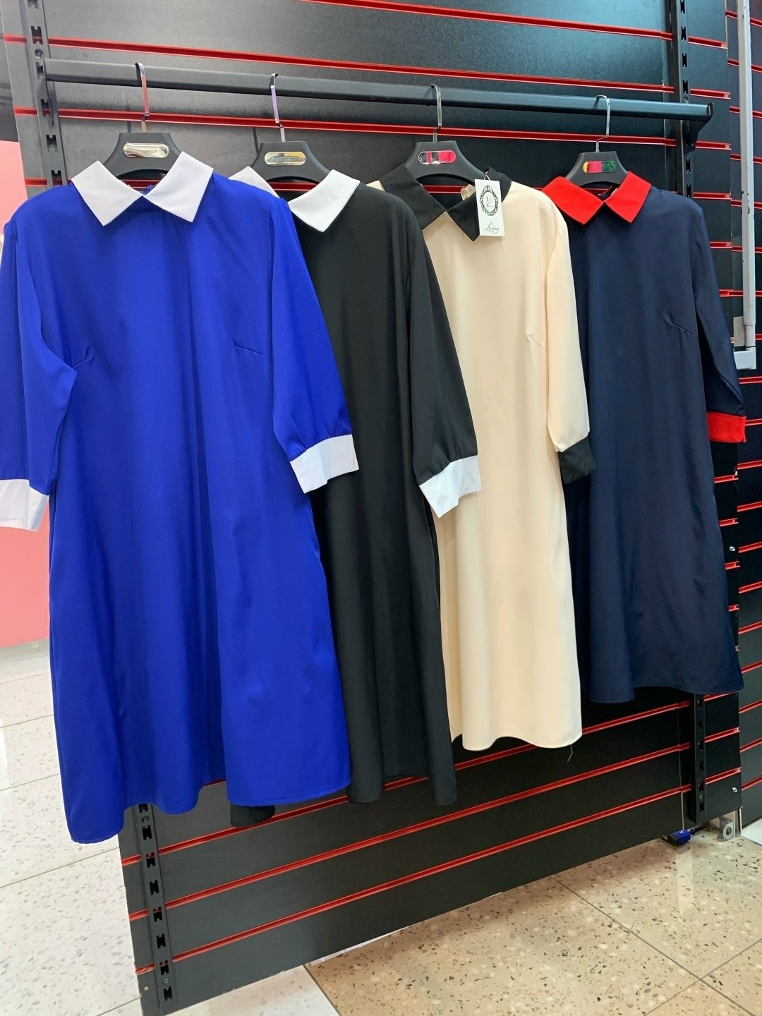 платье женская,платье для полных,модное платье,платье женское с воротником,стильное платье