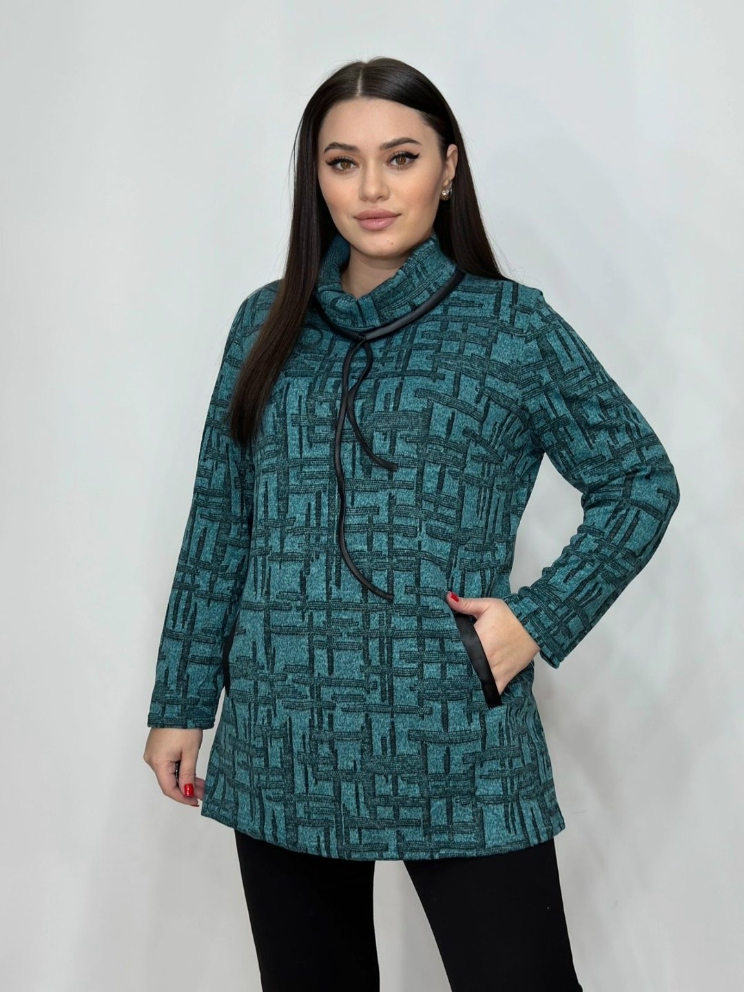 туника женская,женская туника большие размеры,трикотажное платье,,модное пальто