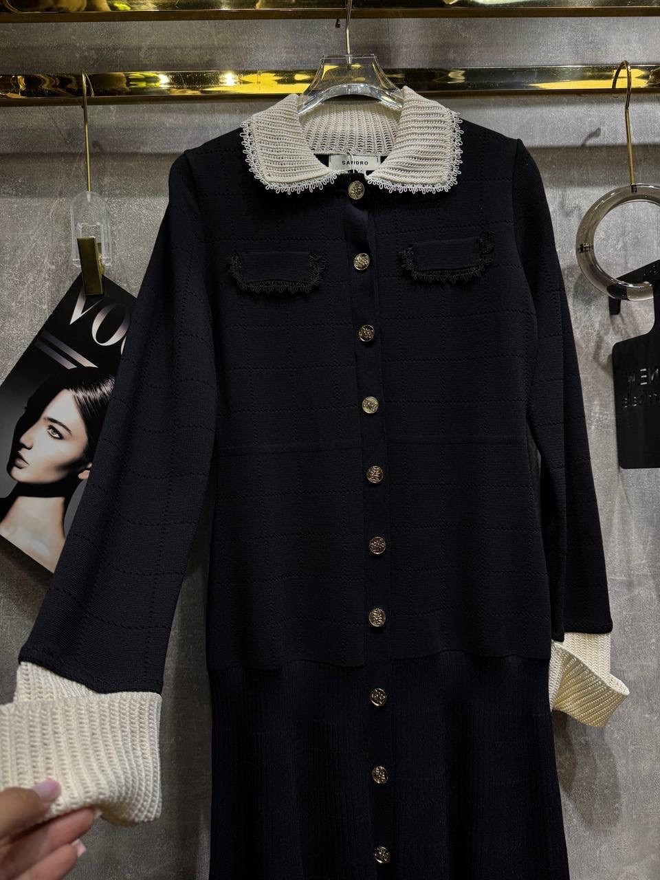 трикотажное платье с воротником,платье с отложным воротником,элегантные платья,платье с длинным рукавом женское,женское трикотажное платье с отложным воротником