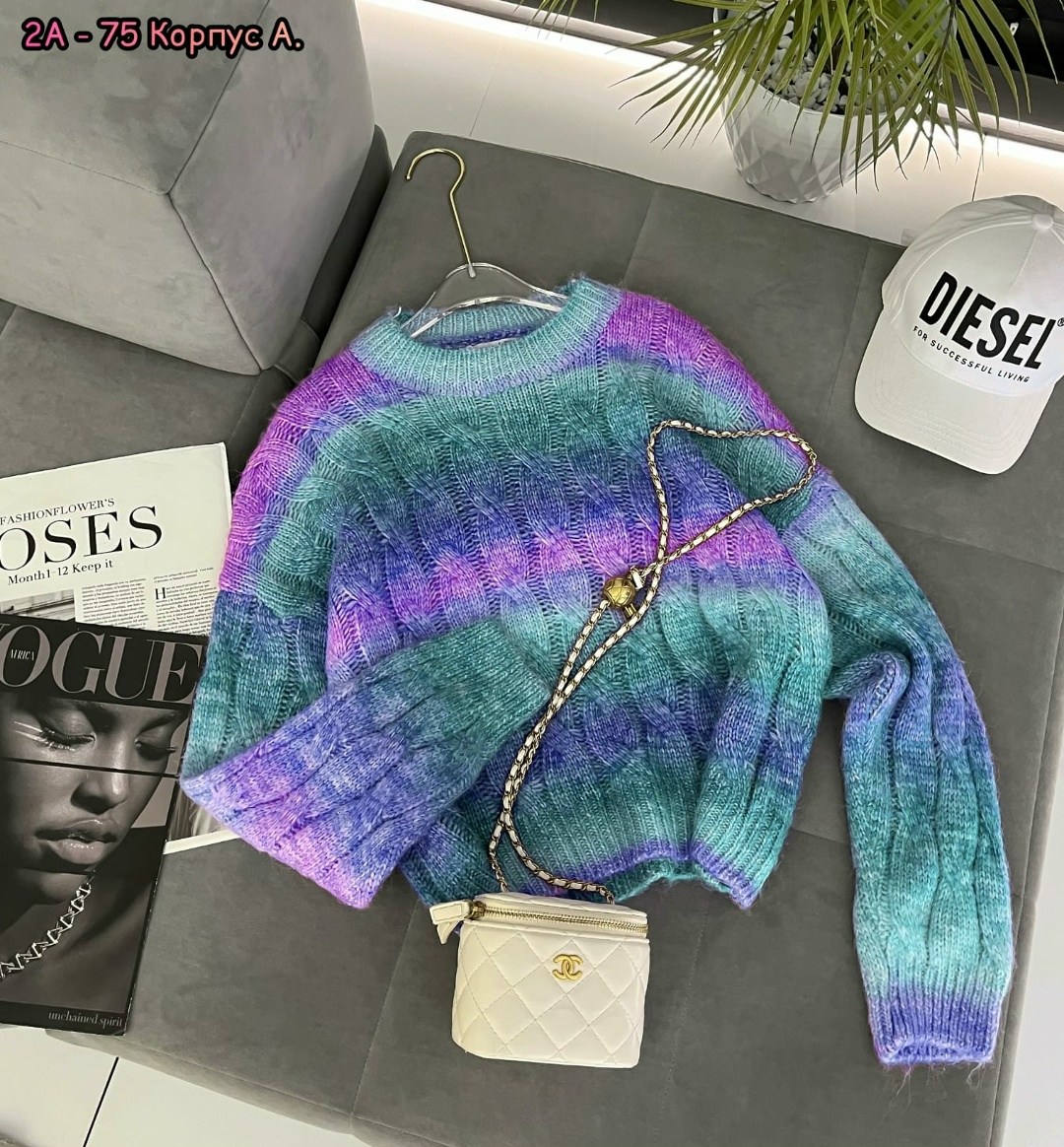 свитер градиент,градиентный свитер,джемпер с градиентом,кофта вязаная,пуловер с градиентом