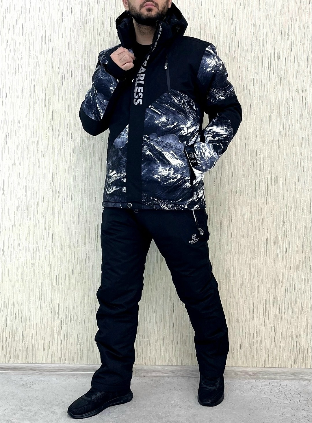 мужская зимняя горнолыжная куртка evil wolf,горнолыжный костюм зимний мужской,костюм горнолыжный мужской,горнолыжный костюм зимний,костюм зимний мужской