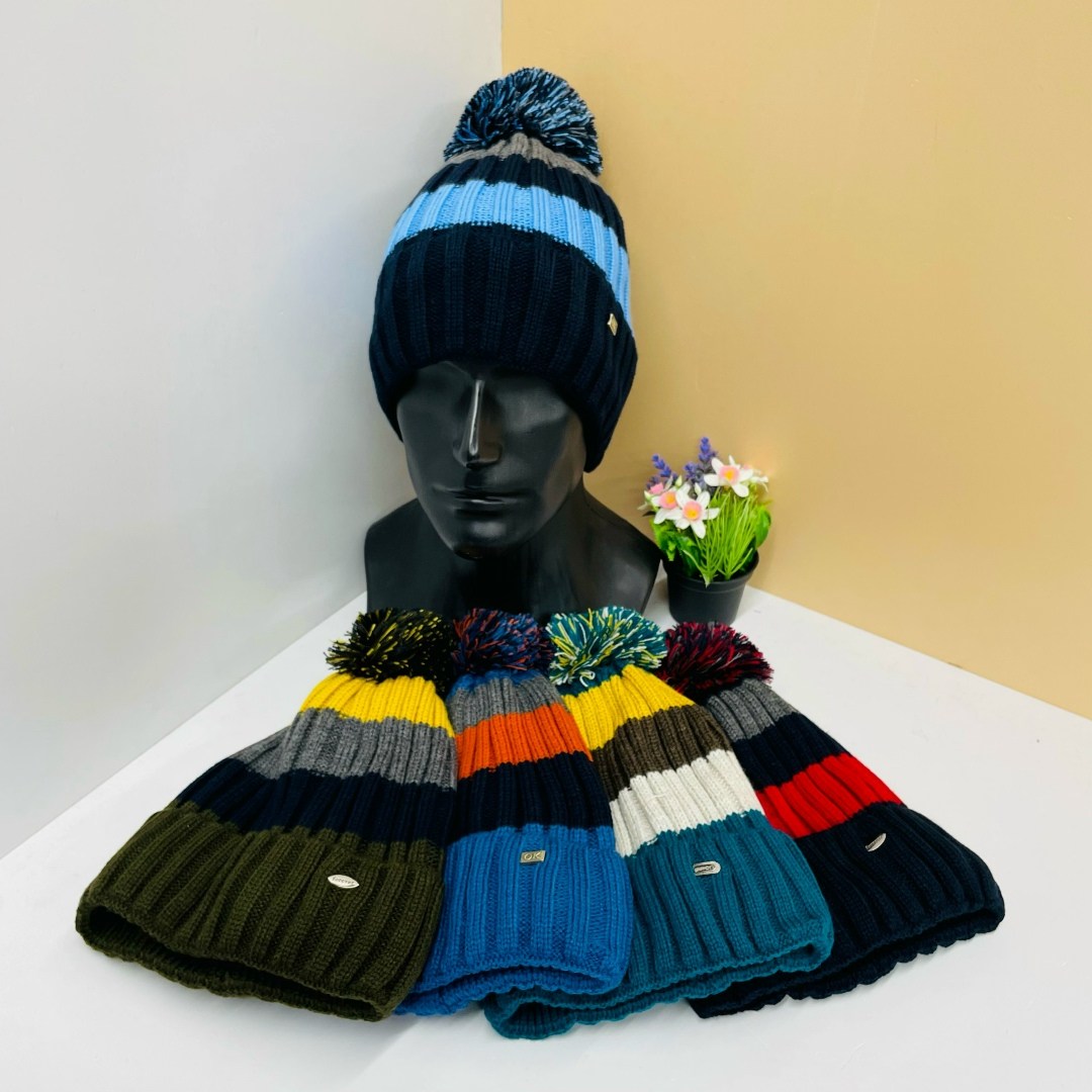 шапка зимняя мужская,мужская шапка,вязаная мужская шапка,мужская шапка с помпоном,шапка мужская зимняя вязаная