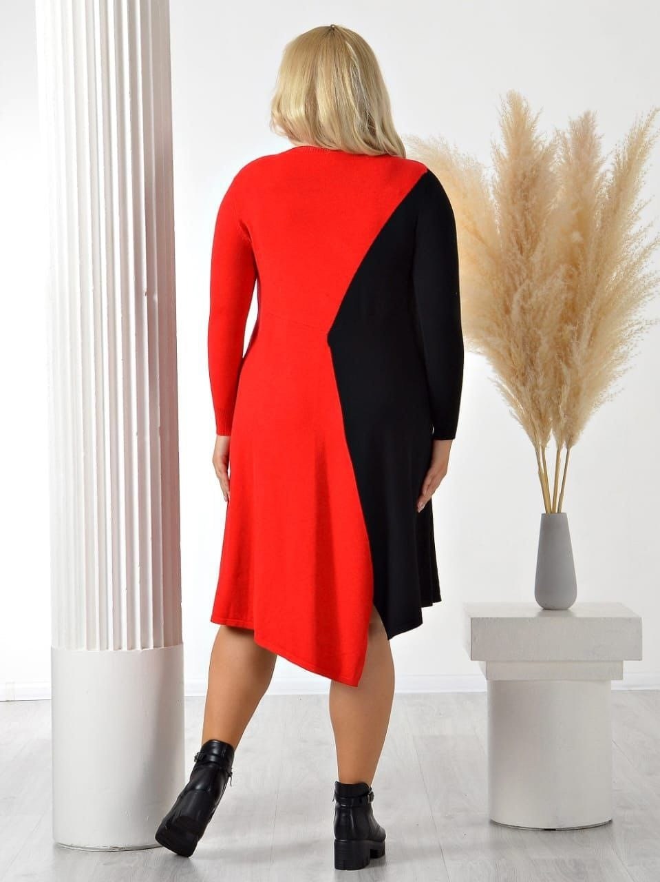платье женские,платье,платье для полных,комбинированное платье,стильное платье