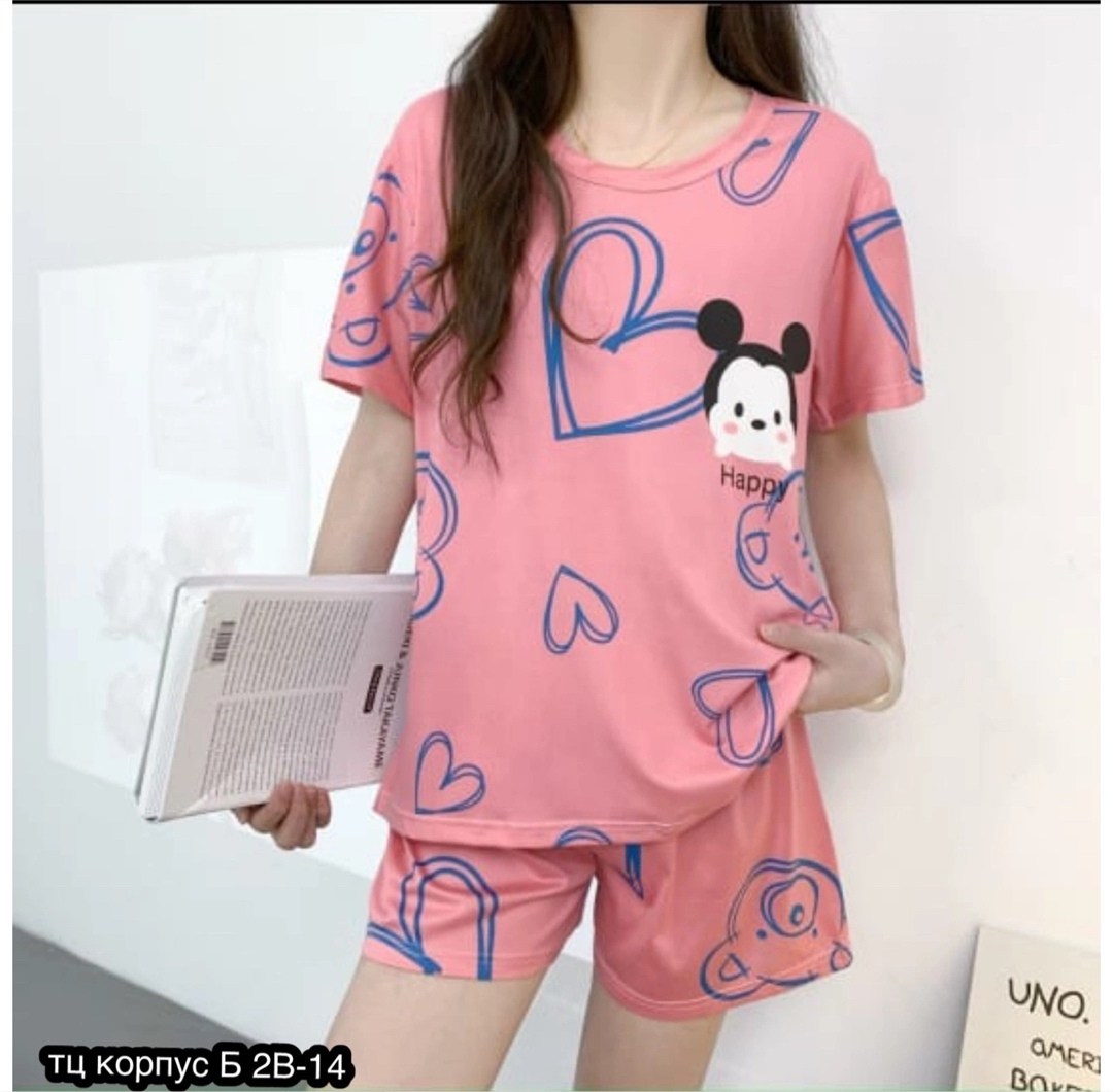 женская пижама,домашняя одежда пижама,пижама корова,комплект пижама,пижама с принтом
