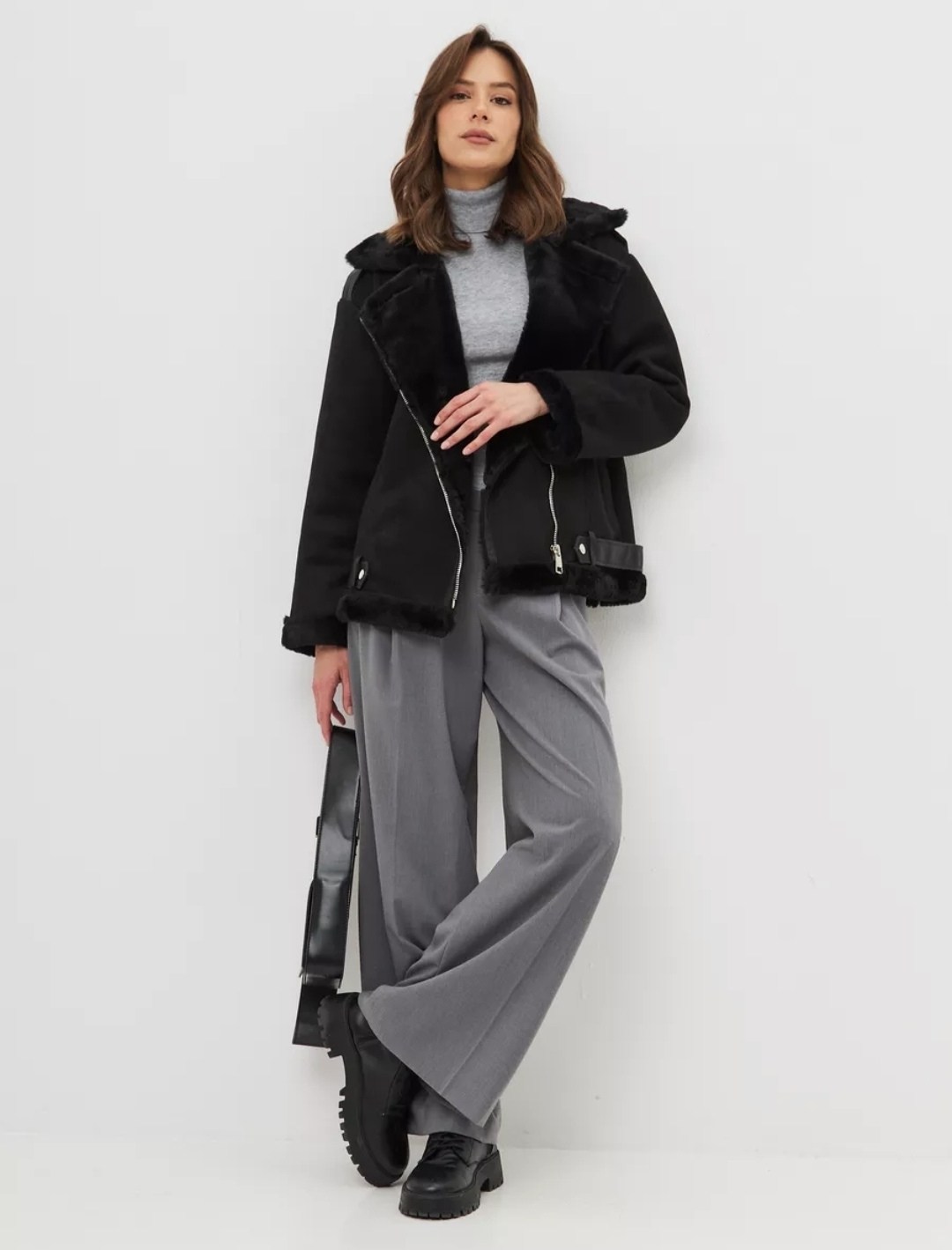 дублёнка авиатор женская страдивариус,женская дубленка,дубленка косуха,куртка дубленка,укороченная дубленка