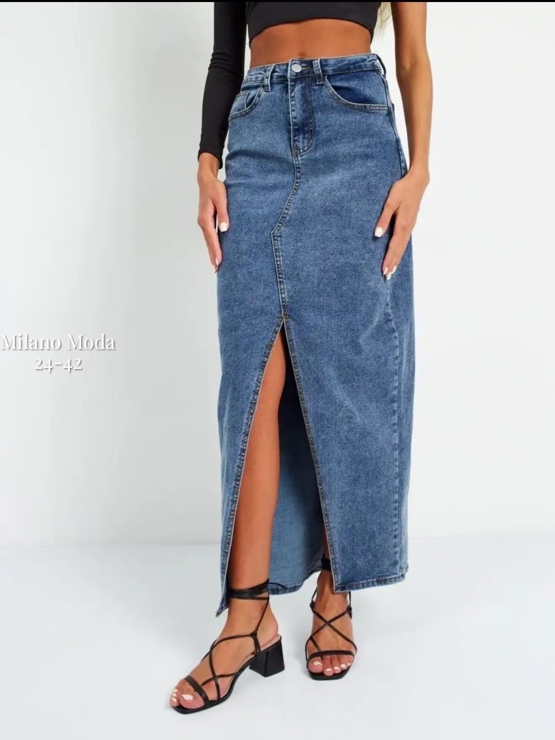 юбка джинсовая макси с разрезом,джинсовая длинная юбка,джинсовая юбка макси,юбка джинсовая женская,юбка джинсовая миди с разрезам