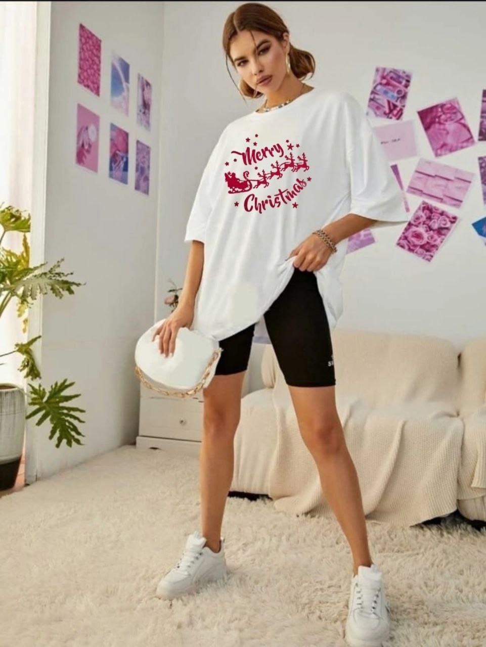 футболка оверсайз новогодняя,футболка оверсайз,футболка женская оверсайз,белая футболка оверсайз,футболка оверсайз хлопок